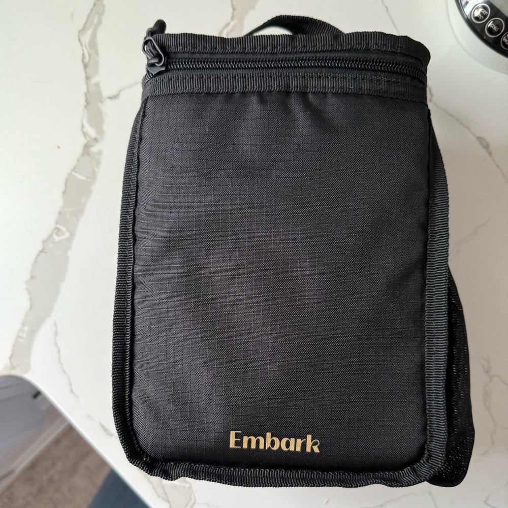 Bark Black Toiletry Bag for Men
